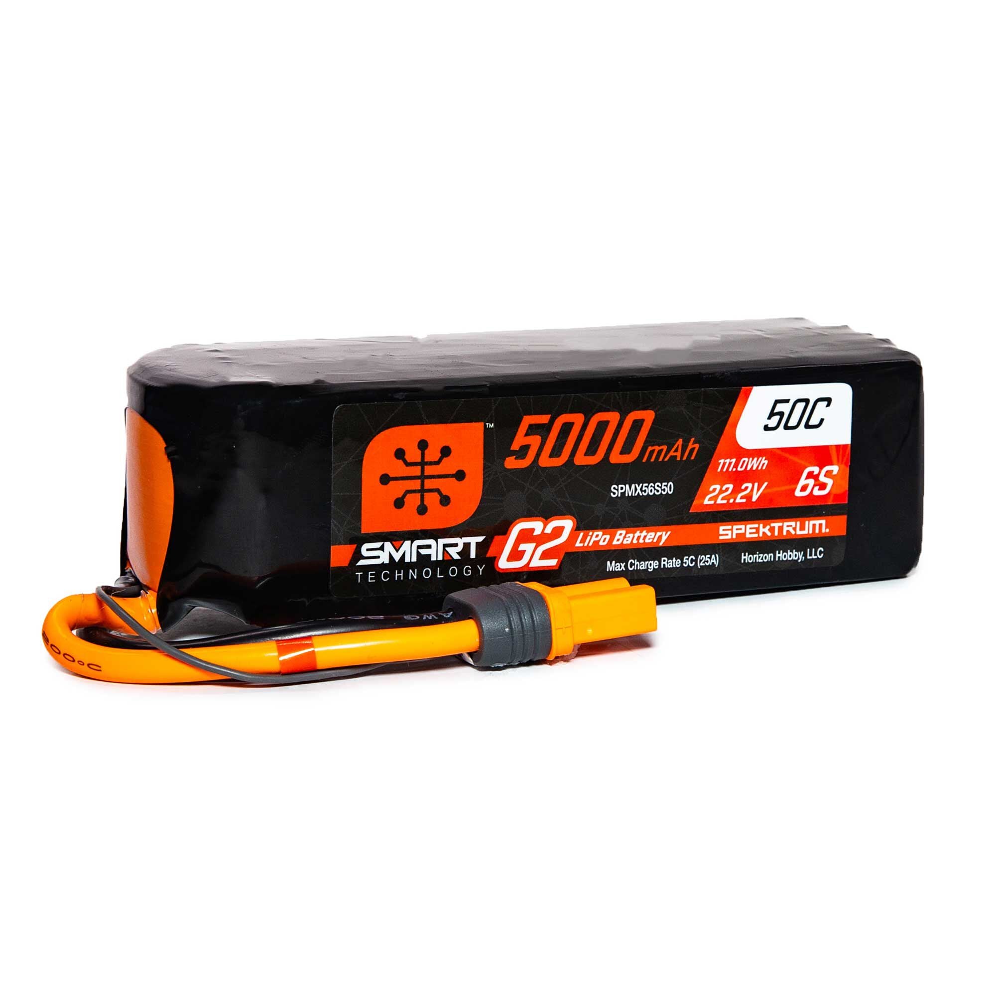 Batterie LiPo Smart G2 22,2 V 5000mAh 6S 50C IC5 Spektrum - SPMX56S50