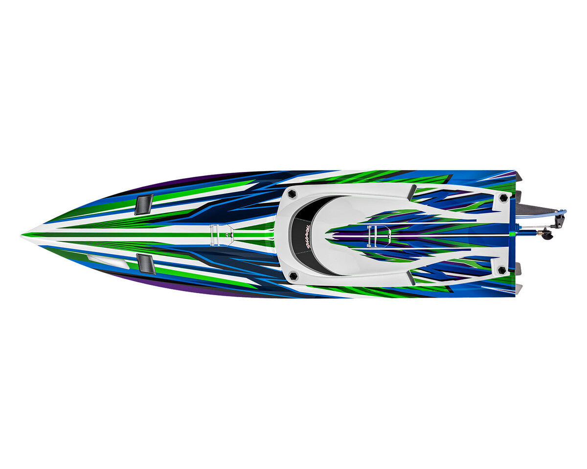 Bateau Traxxas Spartan SR VXL 6S TQi ID TSM RTR 103076-4 vert - Breizh Modélisme.