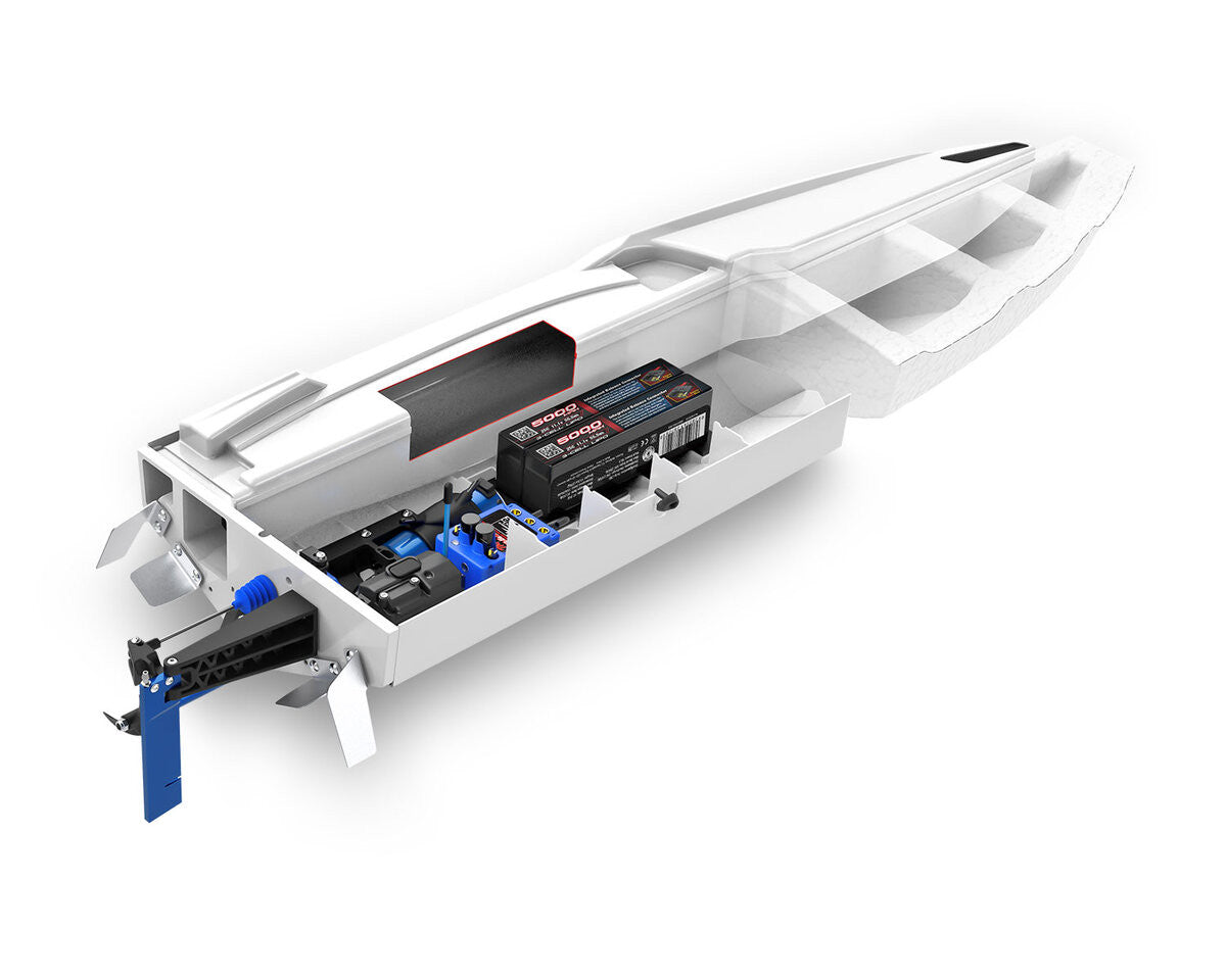 Bateau Traxxas Spartan SR VXL 6S TQi ID TSM RTR 103076-4 vert - Breizh Modélisme.
