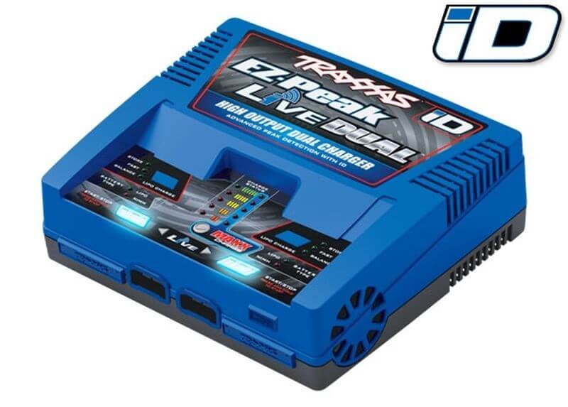 Chargeur Traxxas 2973G EZ-Peak Live Dual iD Bluetooth 200W - Breizh Modélisme