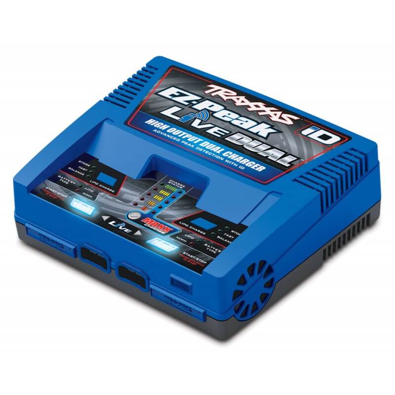 Chargeur Traxxas 2973G EZ-Peak Live Dual iD Bluetooth 200W - Breizh Modélisme