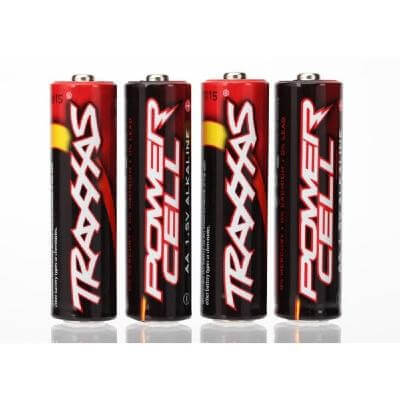 Piles Power AA Alcaline (x4) - Traxxas 2914 - Breizh Modélisme