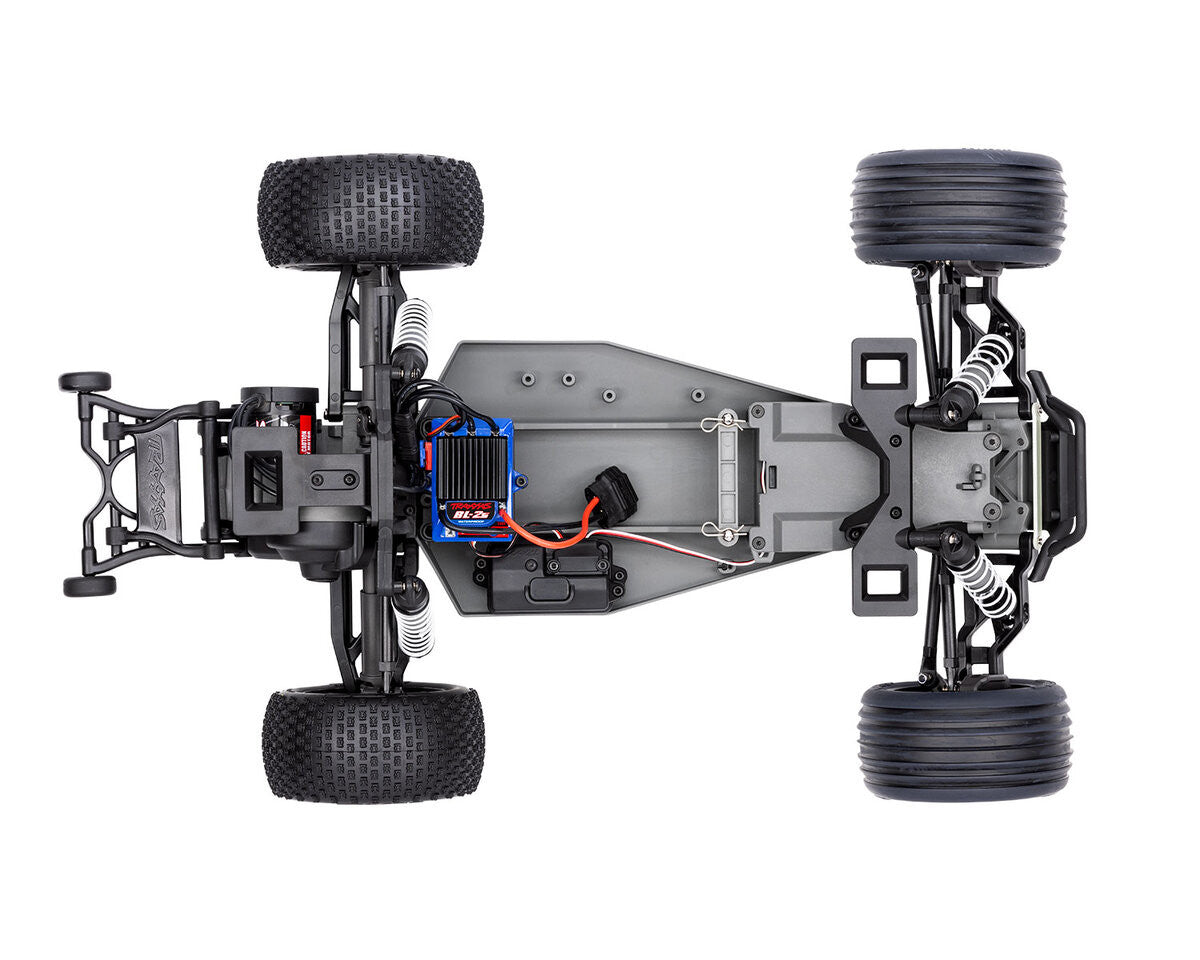 Traxxas Rustler 4x2 BL-2s clipless 37354-4 rouge - Breizh Modélisme.