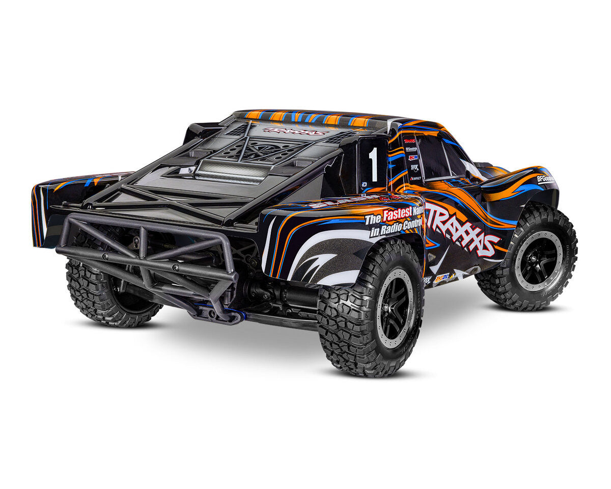 Traxxas Slash 4X4 VXL brushless HD 68386-4 orange - Breizh Modélisme.