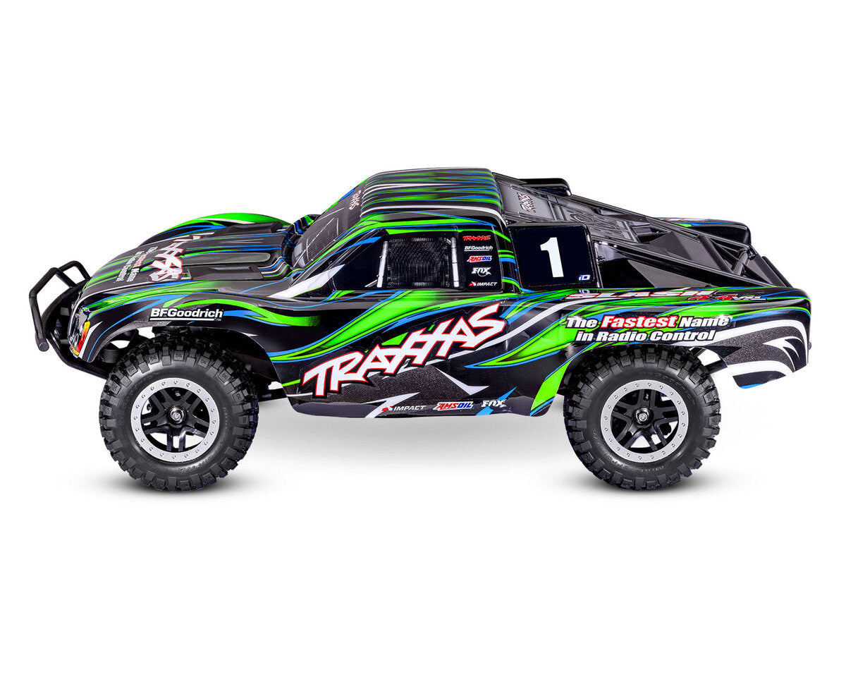 Traxxas Slash 4X4 VXL brushless HD 68386-4 vert - Breizh Modélisme.