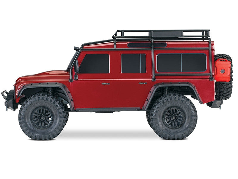 Traxxas TRX-4 Land Rover Defender Clipless RTR 82256-4 rouge - Breizh Modélisme.