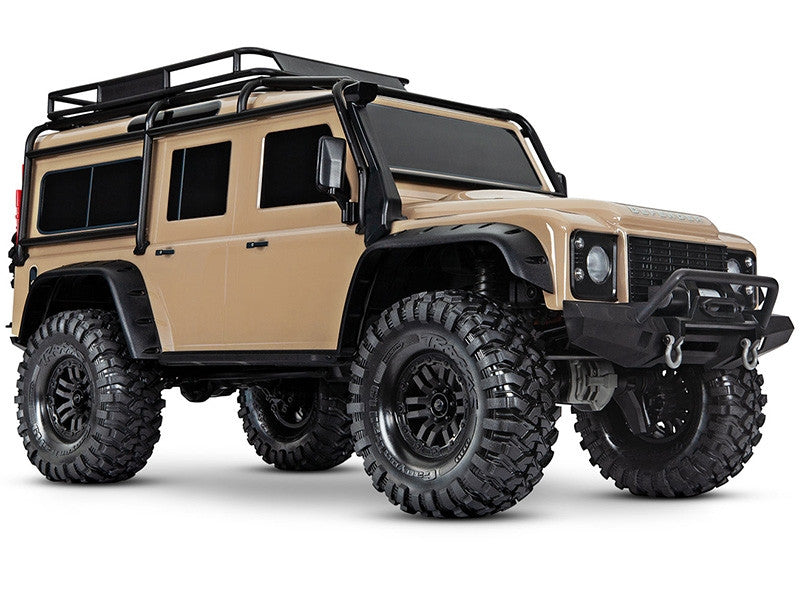 Traxxas TRX-4 Land Rover Defender Clipless RTR 82256-4 sable - Breizh Modélisme.