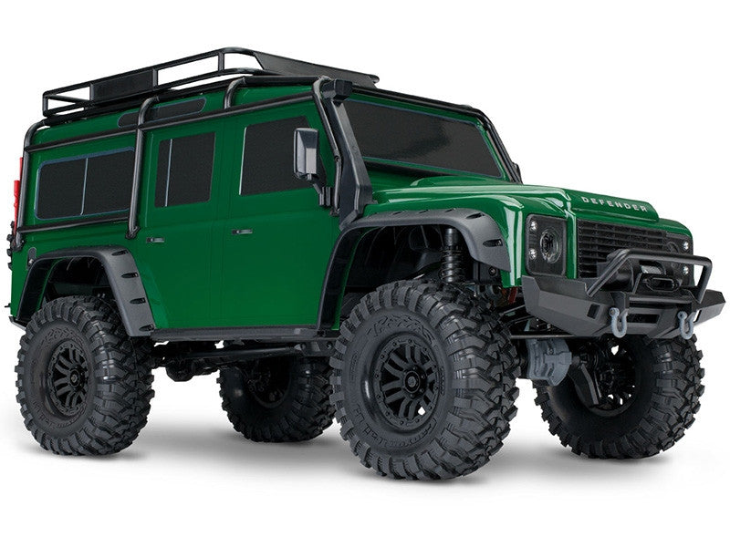 Traxxas TRX-4 Land Rover Defender Clipless RTR 82256-4 vert - Breizh Modélisme.