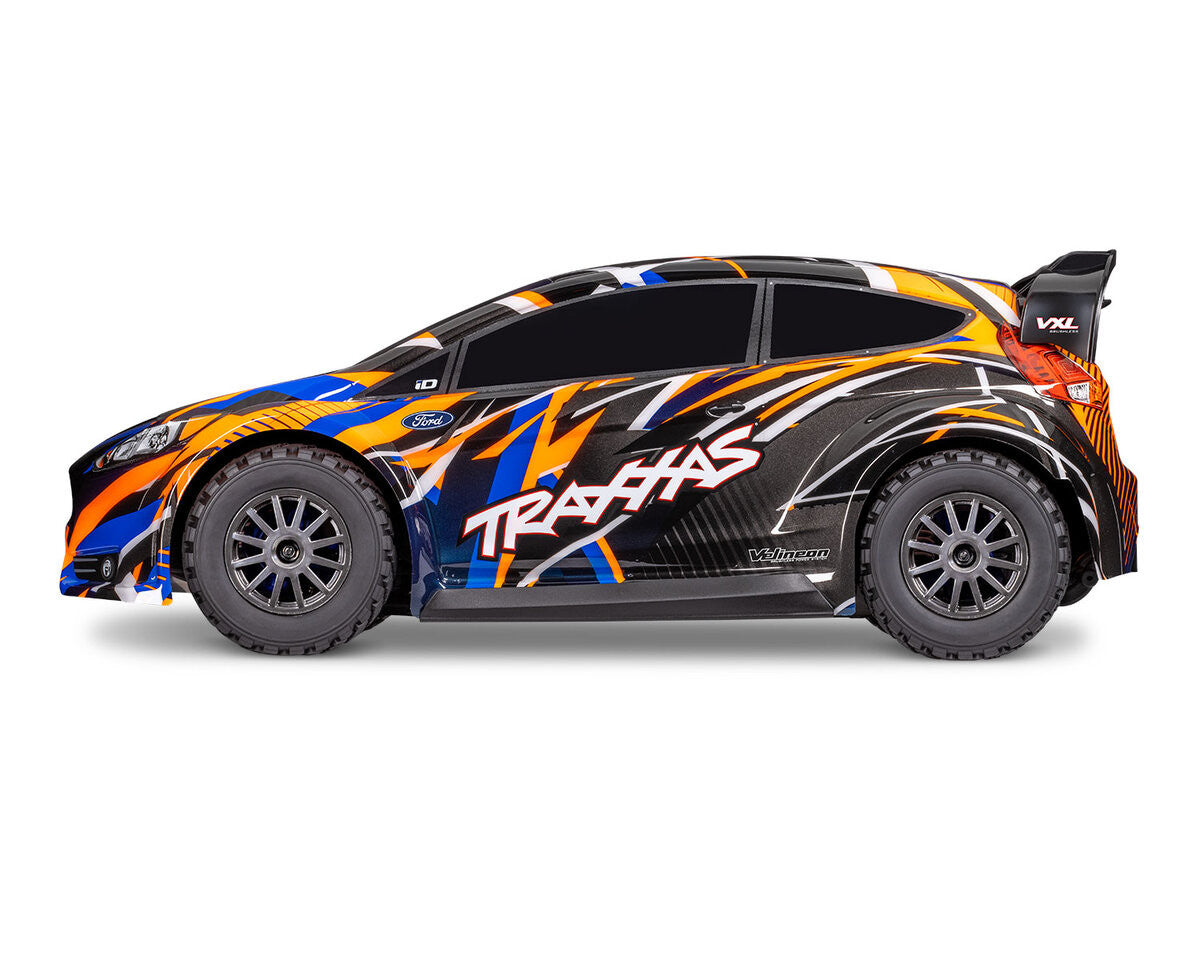 Traxxas Ford Fiesta ST Rally VXL - orange 1/10 RTR +95km/h - Breizh Modélisme.
