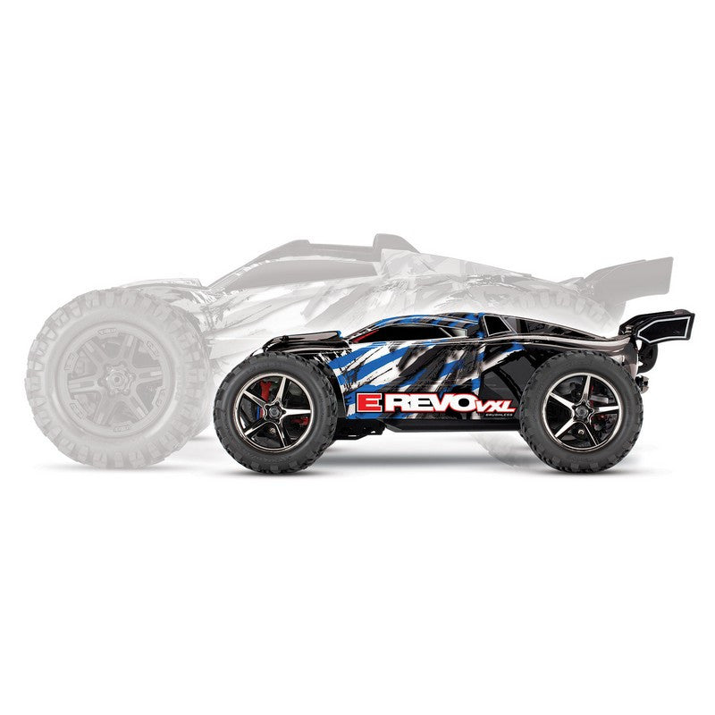 Traxxas Mini E Revo Brushless 1/16 VXL TQI ID TSM 71076-8 bleu