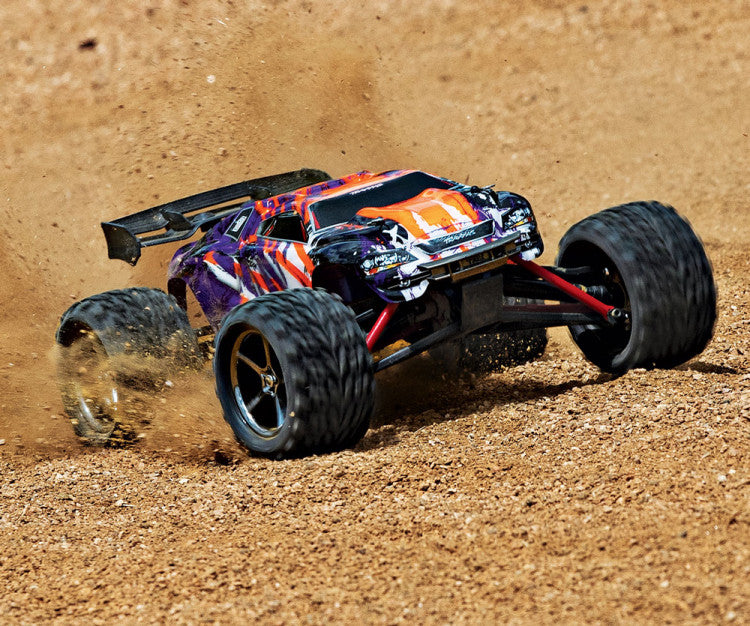 Traxxas Mini E Revo Brushless 1/16 VXL TQI ID TSM 71076-8 violet - Breizh Modélisme.