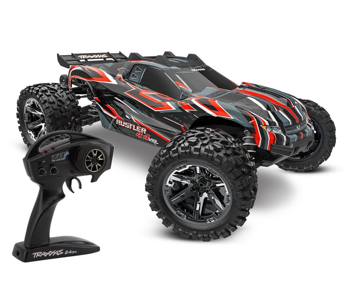 Traxxas Rustler 4x4 HD VXL Brushless 1/10 RTR - 67376-4 rouge