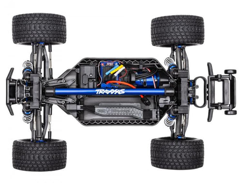 Coque Traxxas Rustler 4x4 - Bleu Et Noir, Pour Buggy Et Monster Truck 1:10