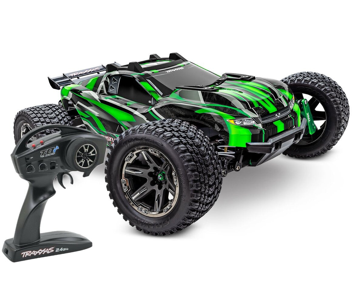 Traxxas Rustler 4x4 Ultimate VXL vert 1/10 RTR - 67097-4