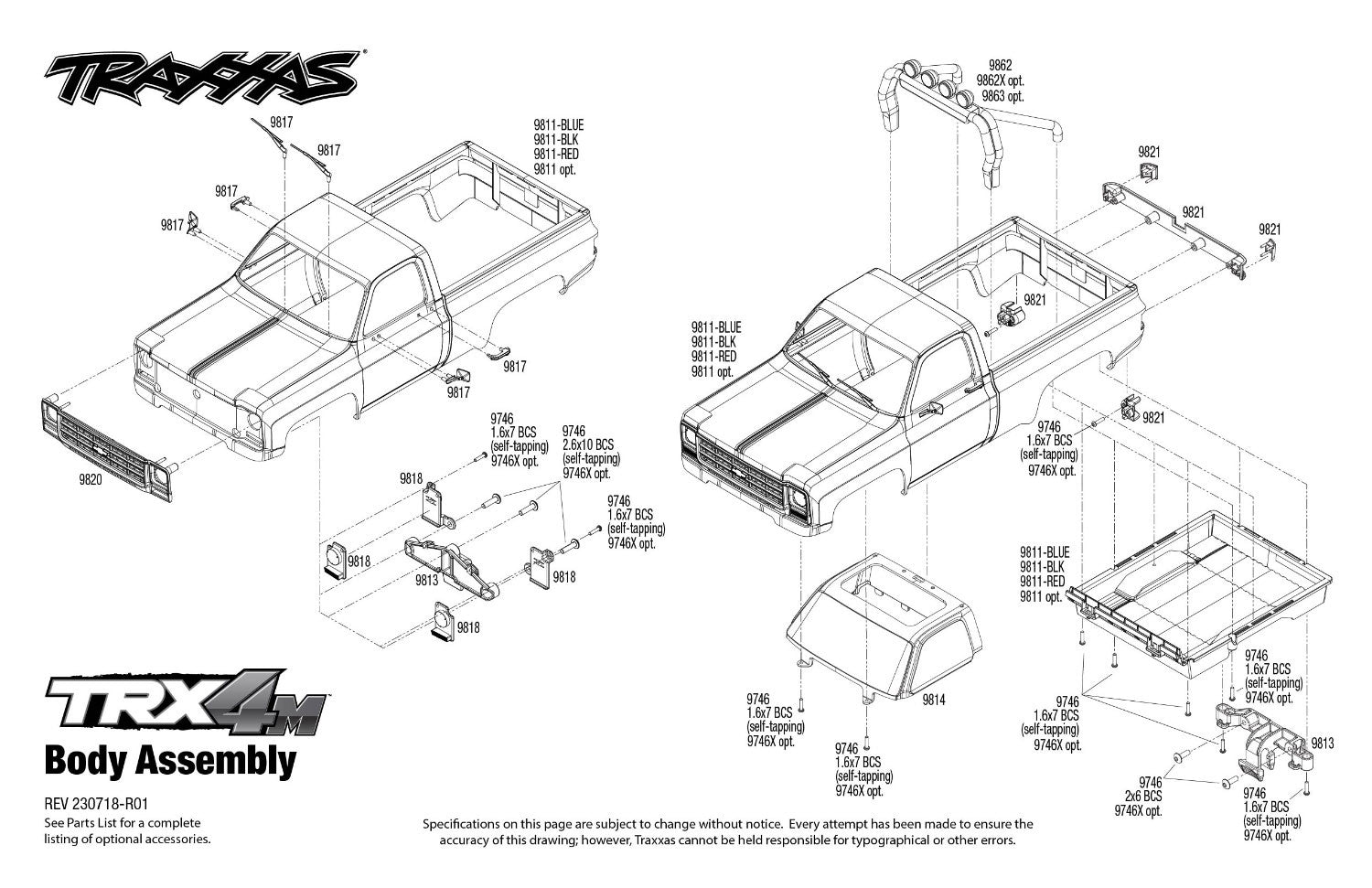 Traxxas TRX-4M K10 mini crawler 1/18 RTR - 97064-1 noir - Breizh Modélisme.