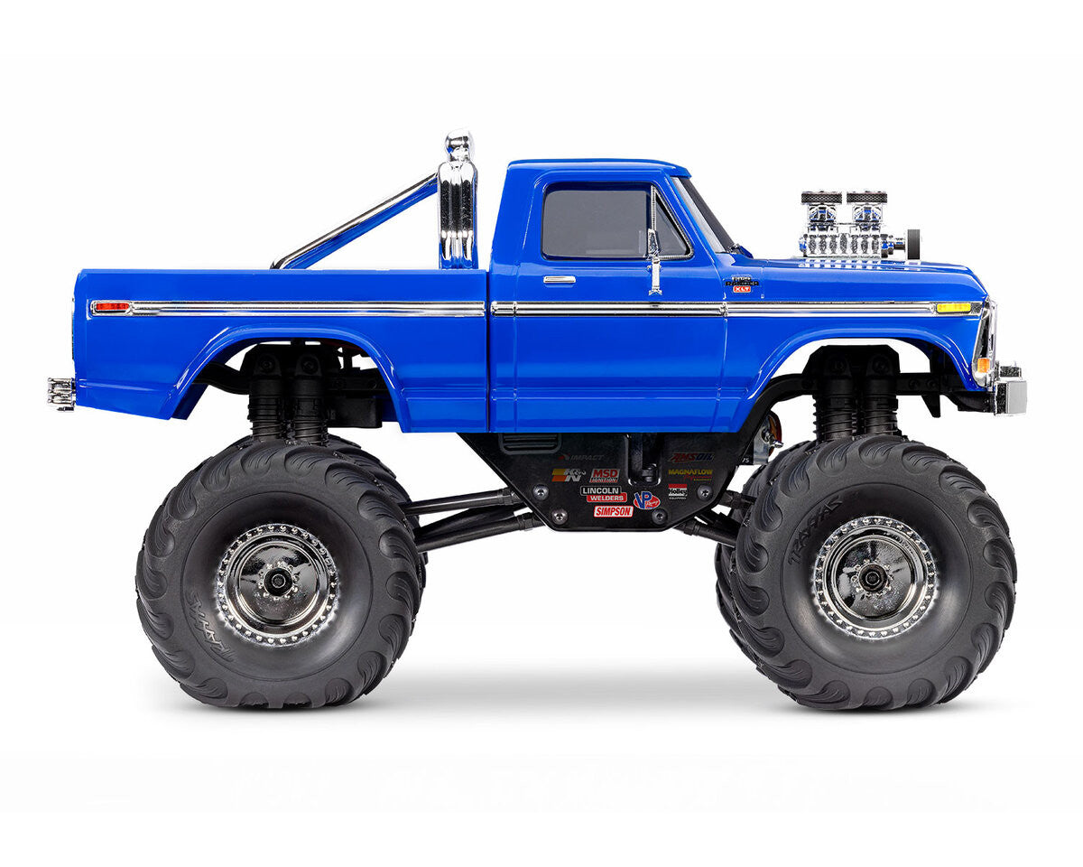 Traxxas TRX-4MT F150 XLT monster truck 1/18 bleu - 98044-1-BLUE - Breizh Modélisme.