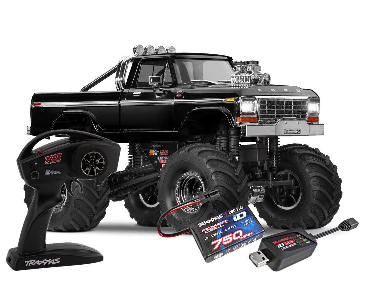 Traxxas TRX-4MT F150 XLT monster truck 1/18 noir - 98044-1-BLK