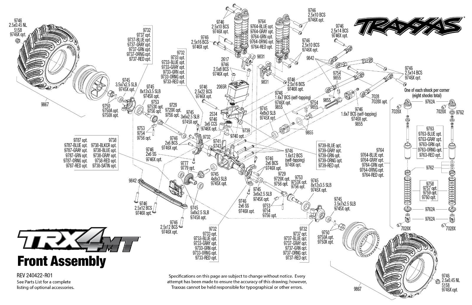 Traxxas TRX-4MT K10 monster truck 1/18 RTR - 98064-1 rouge - Breizh Modélisme.