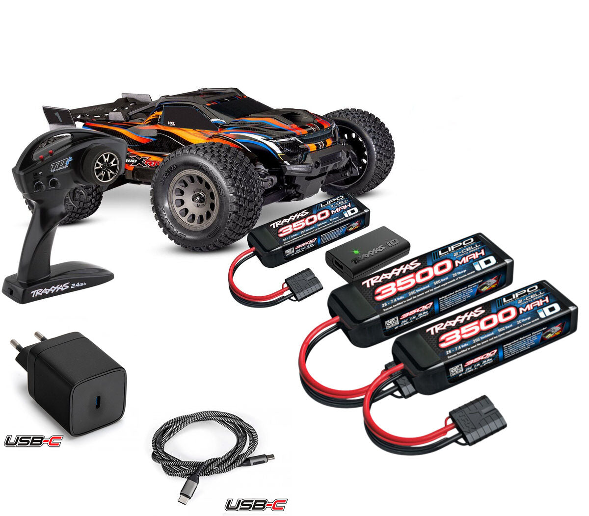 Combo Traxxas Mini XRT VXL 3S - 108076-1 orange