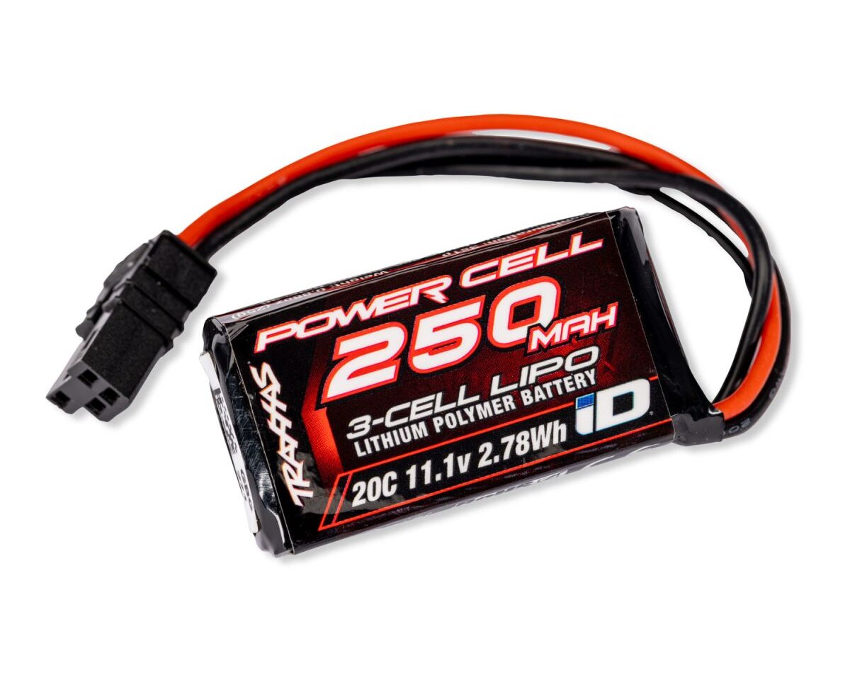 Batterie LiPo 250 mAh 11,4V  Traxxas (pour TXC-4M 1/18) - Breizh Modélisme.
