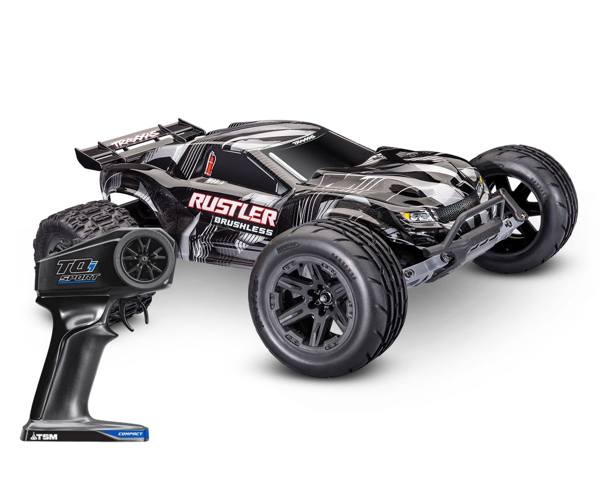 Traxxas Rustler 1:10 2WD RTR Stadium Truck noir - Breizh Modélisme.