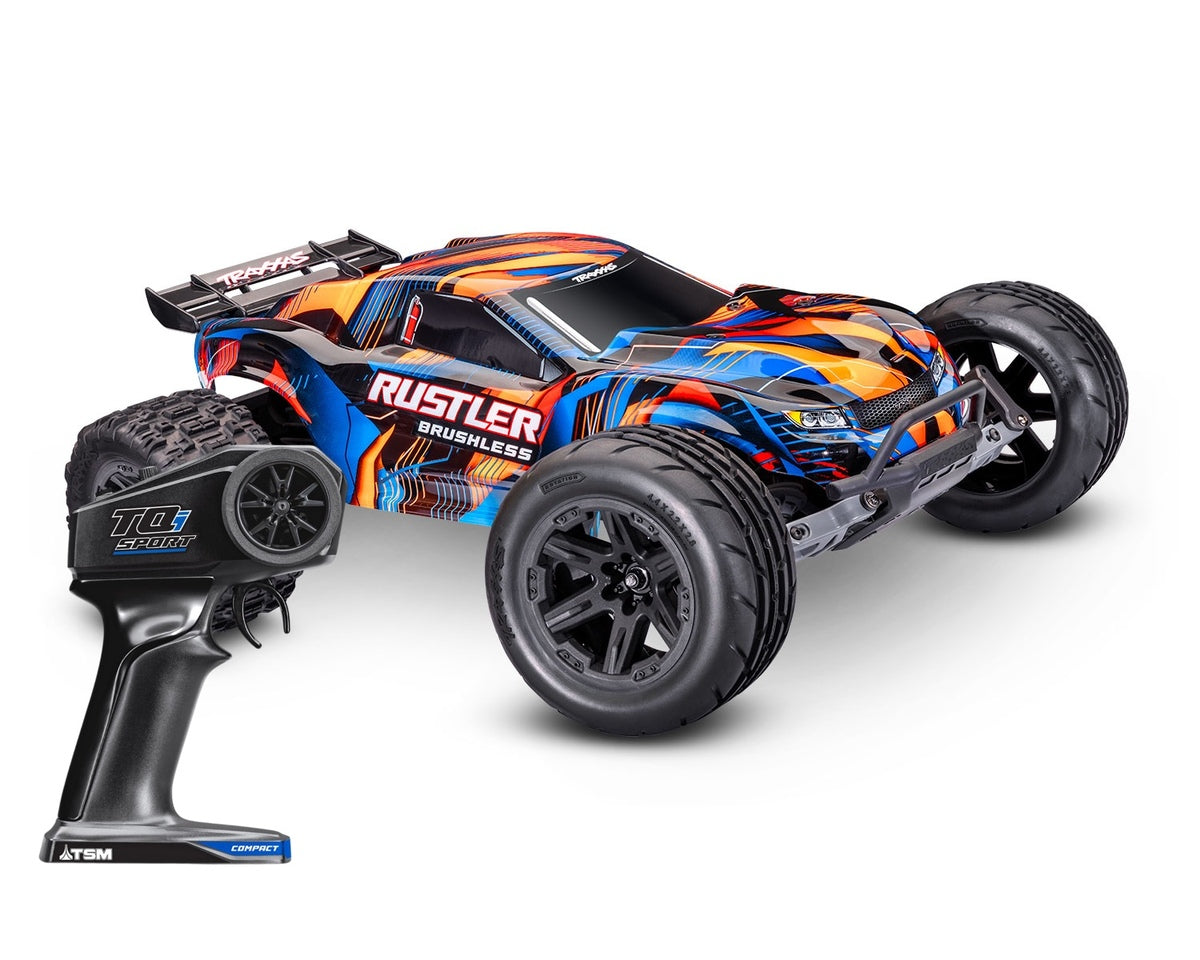 Traxxas Rustler 1:10 2WD RTR Stadium Truck orange - Breizh Modélisme.