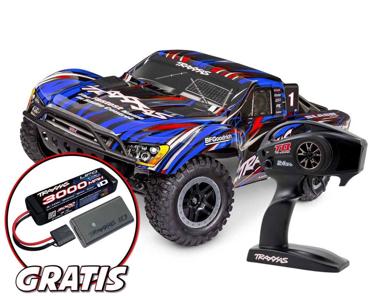 Traxxas Slash 4X2 BL-2S HD 58334-4 bleu
