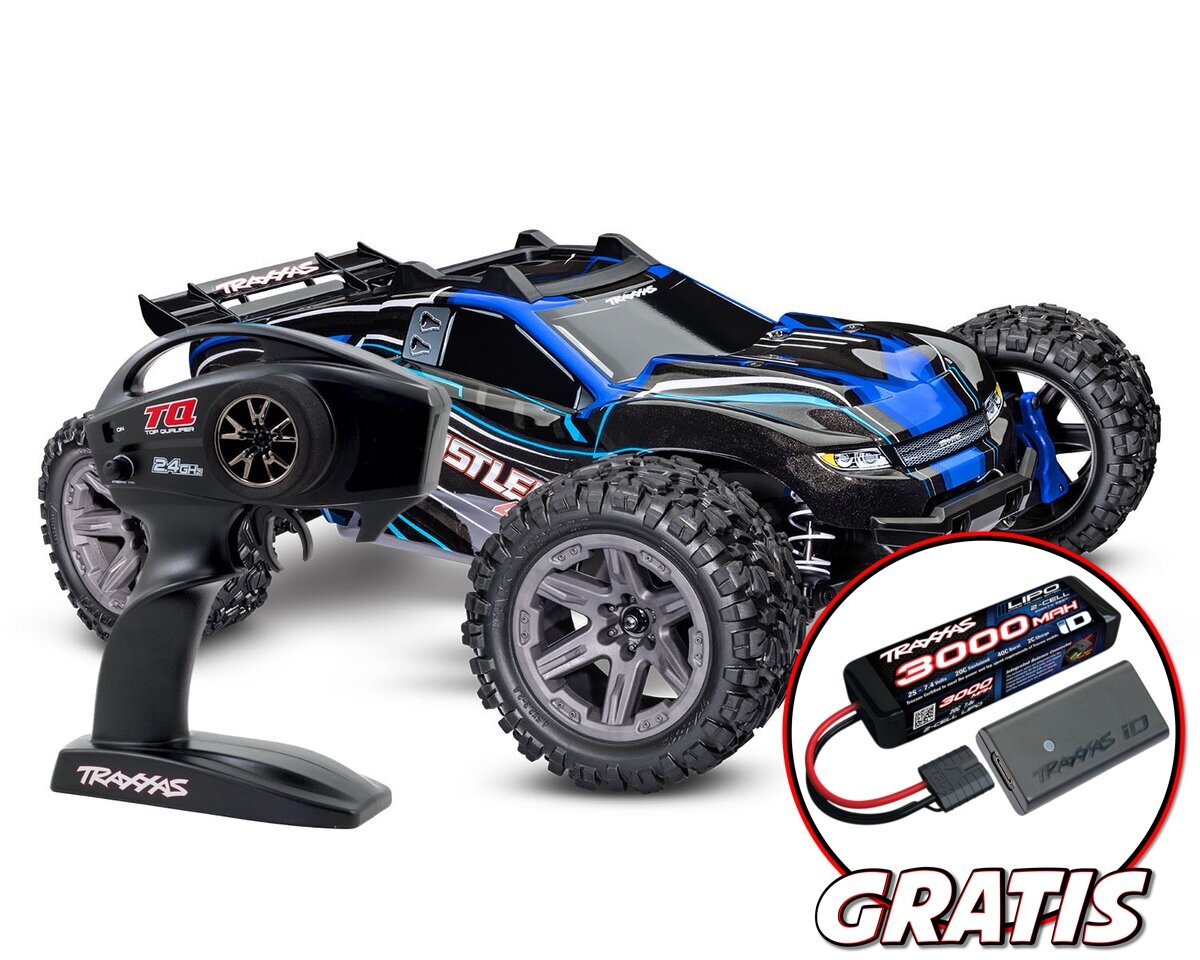 Traxxas Rustler 4x4 BL-2s RTR 67164-4 bleu