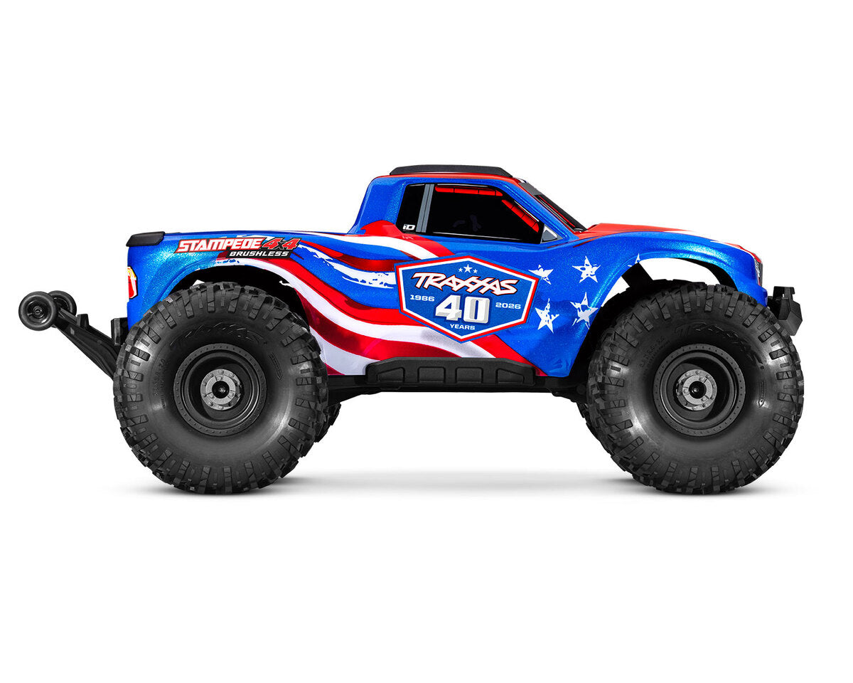 Traxxas Stampede 4x4 VX3 40TH Brushless 1/10 - 67454-4 - Breizh Modélisme.