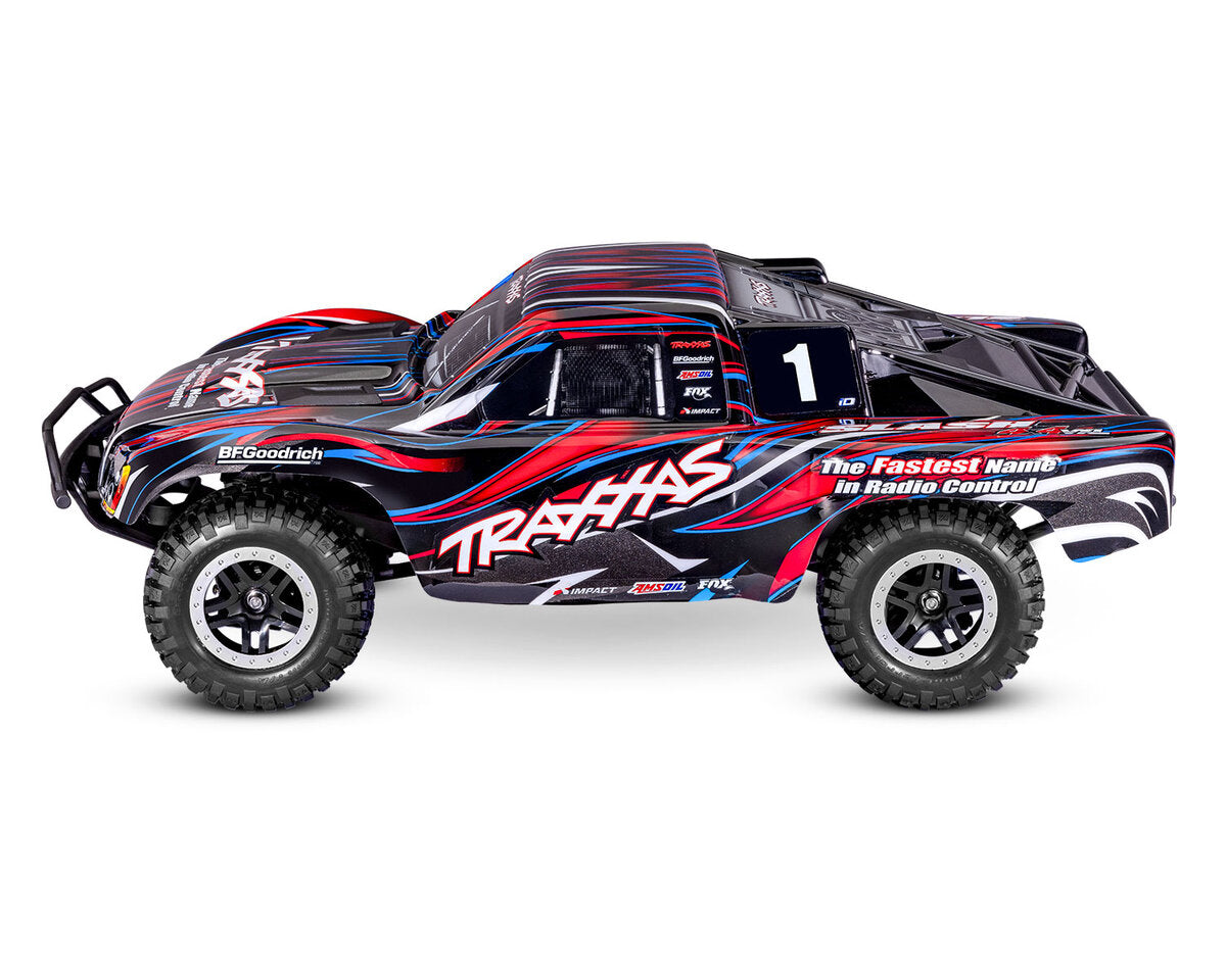 Traxxas Slash 4X4 VXL brushless HD 68386-4 rouge - Breizh Modélisme.