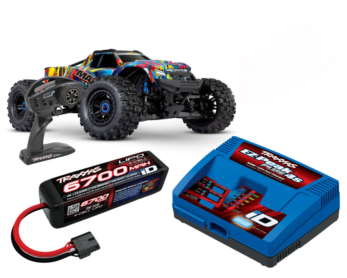Combo 6700 Traxxas Wide-MAXX 4S Rock´N Roll 1/10 - 89086-4