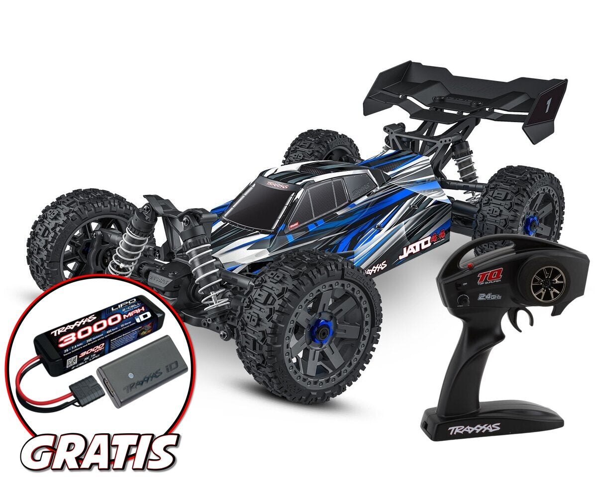 Traxxas Buggy 1/8 Jato 4x4 BL-2S RTR 90154-4 bleu
