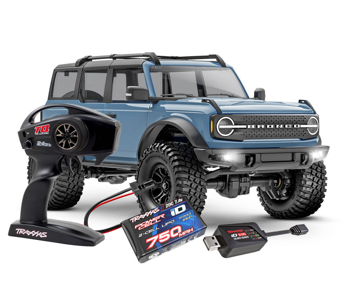 Traxxas TRX4M 1/18 Ford Bronco Crawler Bleu ciel RTR - 97074-1 - Breizh Modélisme.