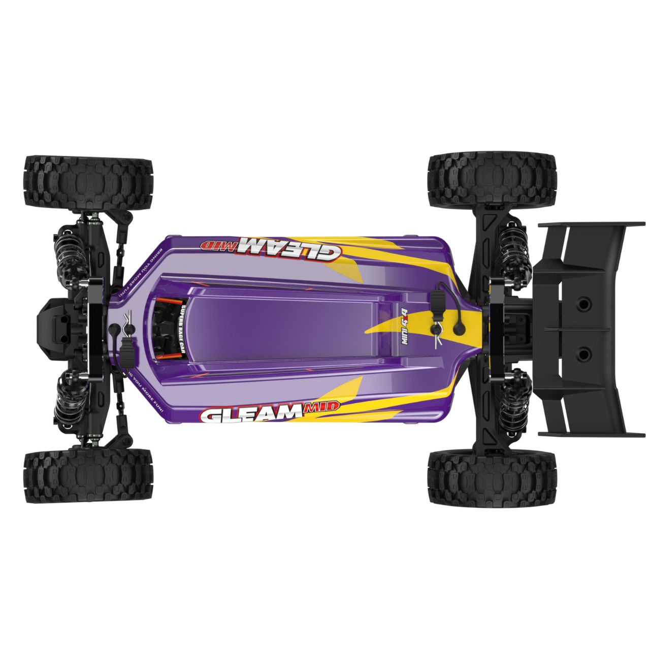 Buggy UDI RC Gleam 1/12 Brushless 55km/h RTR 4WD UD1204 fushia - Breizh Modélisme.