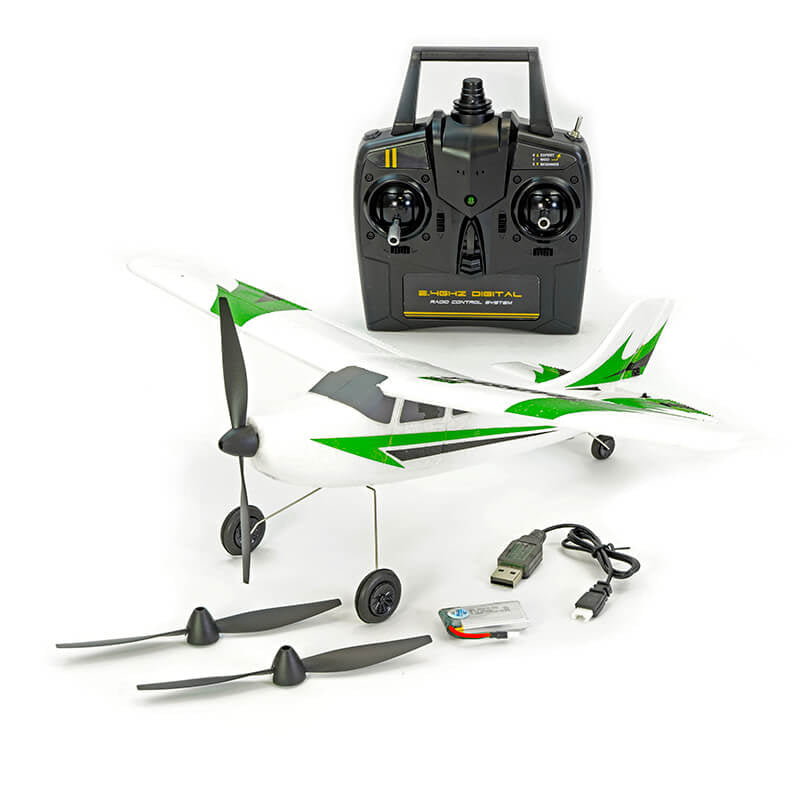 Avion télécommandé V761-1V2G Volantex Mini Trainstar - 400mm Brushed GYRO RTF - Breizh Modélisme.