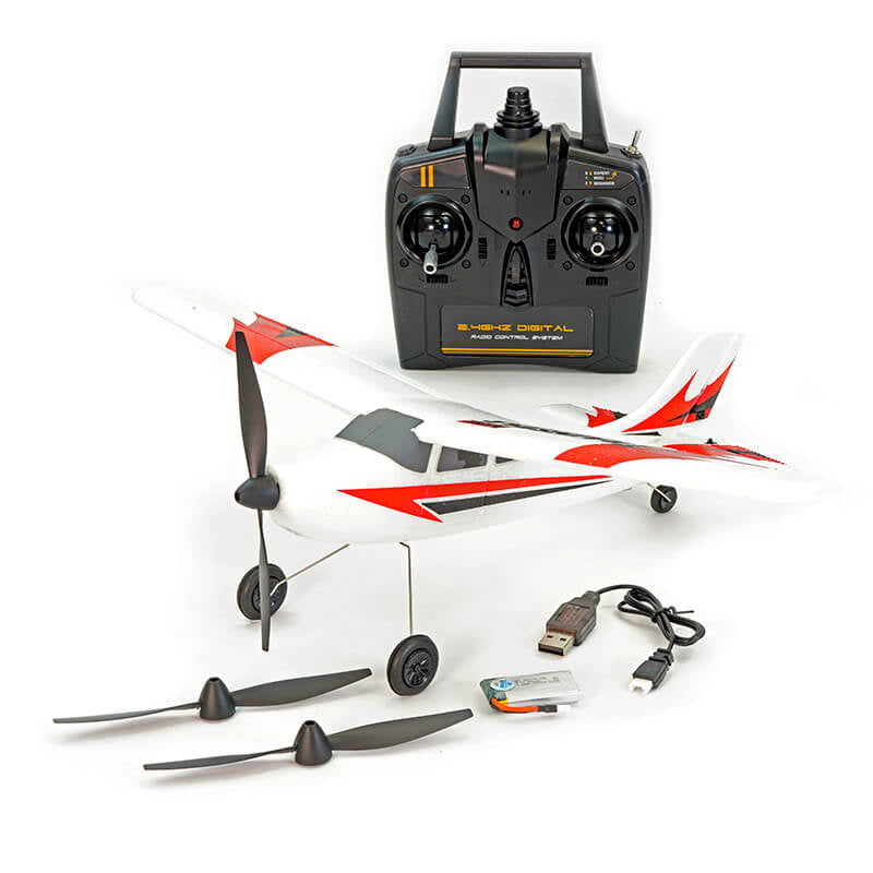 Avion télécommandé V761-1V2R Volantex Mini Trainstar - 400mm Brushed GYRO RTF - Breizh Modélisme.