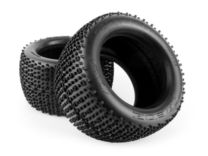 2 Pneus Tredz TerraHex 160x90mm 3.8 HPI Savage 160355 - Breizh Modélisme.