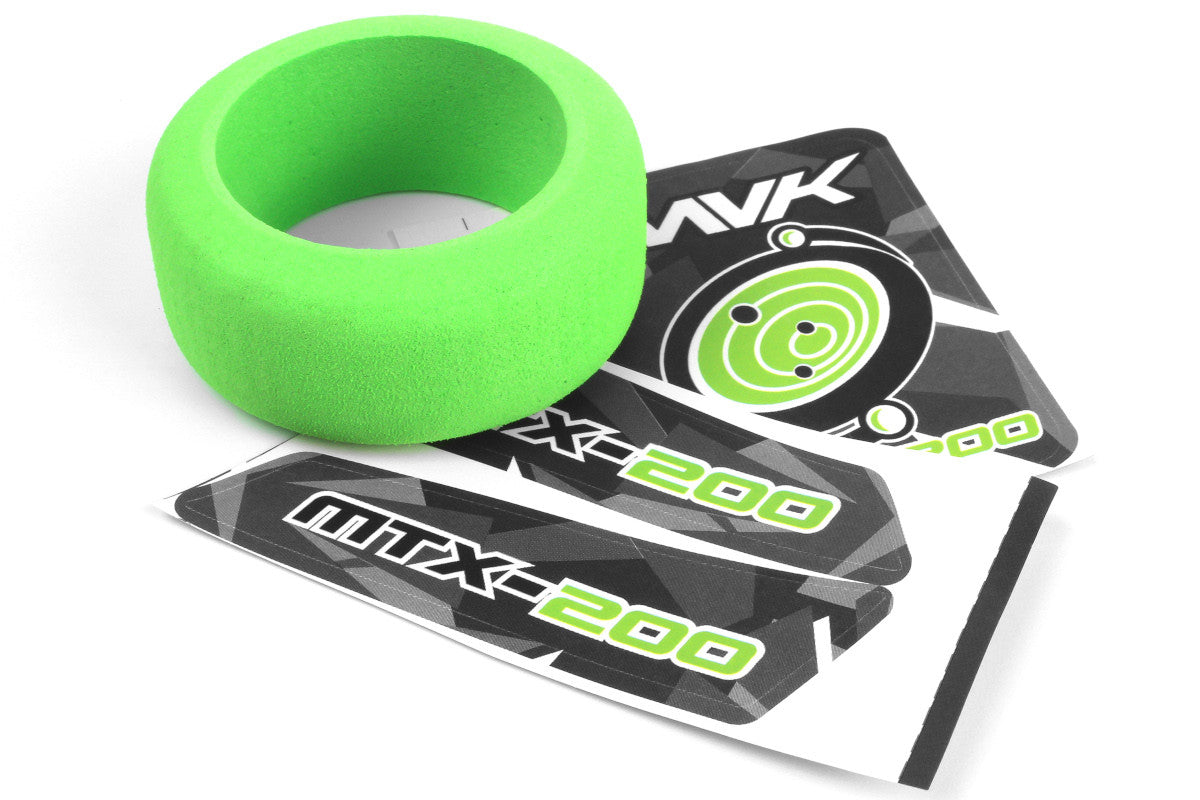 Roue de radio et autocollants vert Maverick Atom MV150554