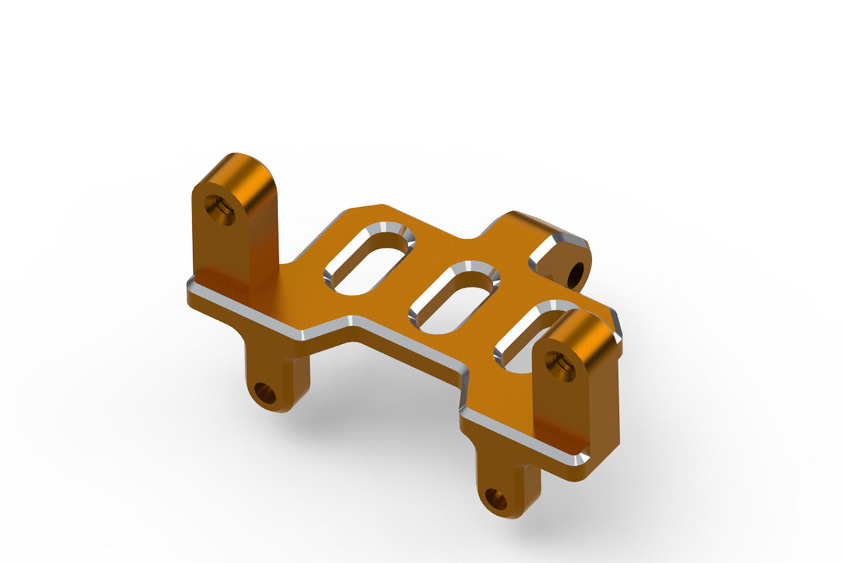 Support de servo de direction en aluminium (orange) HP161156 - Breizh Modélisme.
