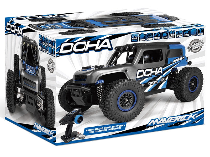 Voiture télécommandée 1/20 Maverick Doha 150700 bleu