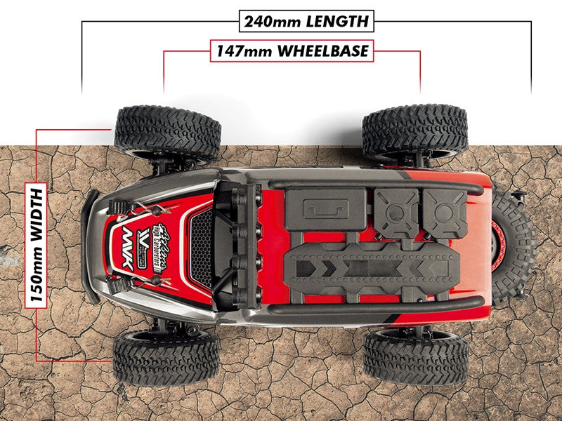 Voiture télécommandée 1/20 Maverick Doha 150701 rouge - Breizh Modélisme.