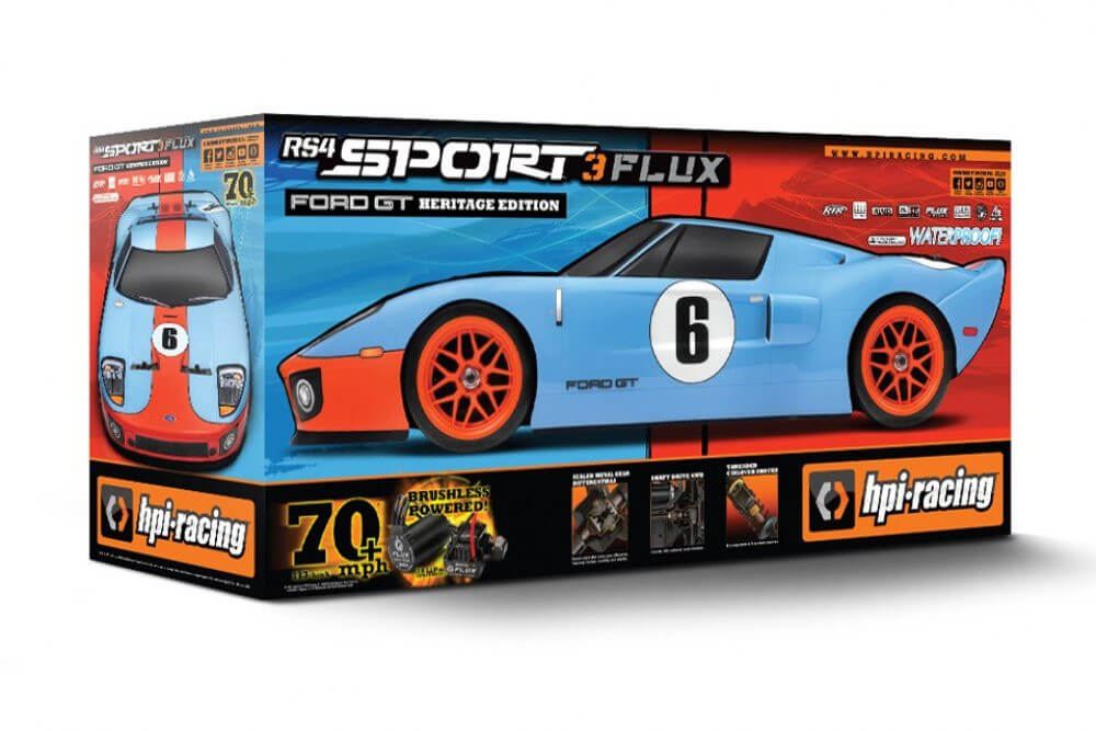 HPI RS4 Sport 3 Flux Ford GT Heritage Edition RTR 120098 - Breizh Modélisme.