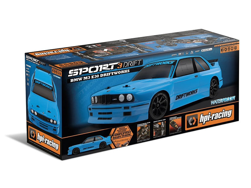 HPI Voiture RC Drift 1/10 RS4 Sport 3 BMW E30 Driftwork - 160422 - Breizh Modélisme.