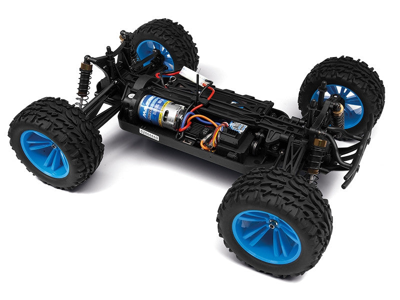Maverick Phantom MT 1/10 4x4 Monster bleu - MV150603 - Breizh Modélisme.