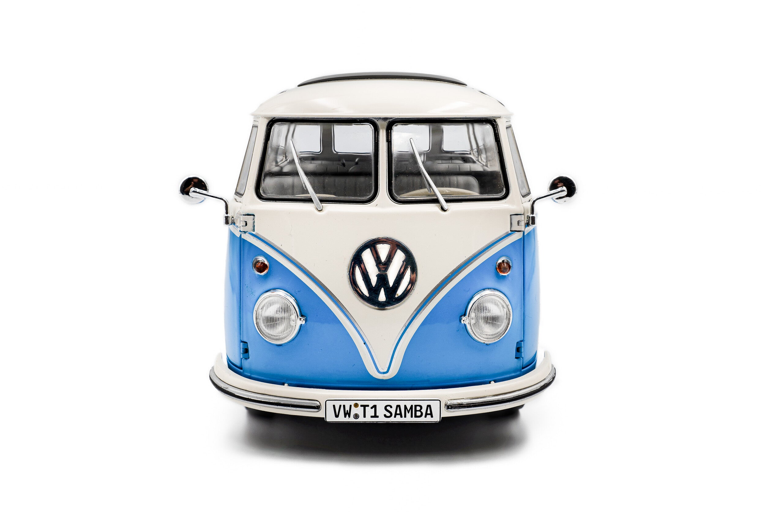 Solido S1813401 miniature collection 1/18 Volkswagen T1 Samba bleu/blanc 1962 - Breizh Modélisme.