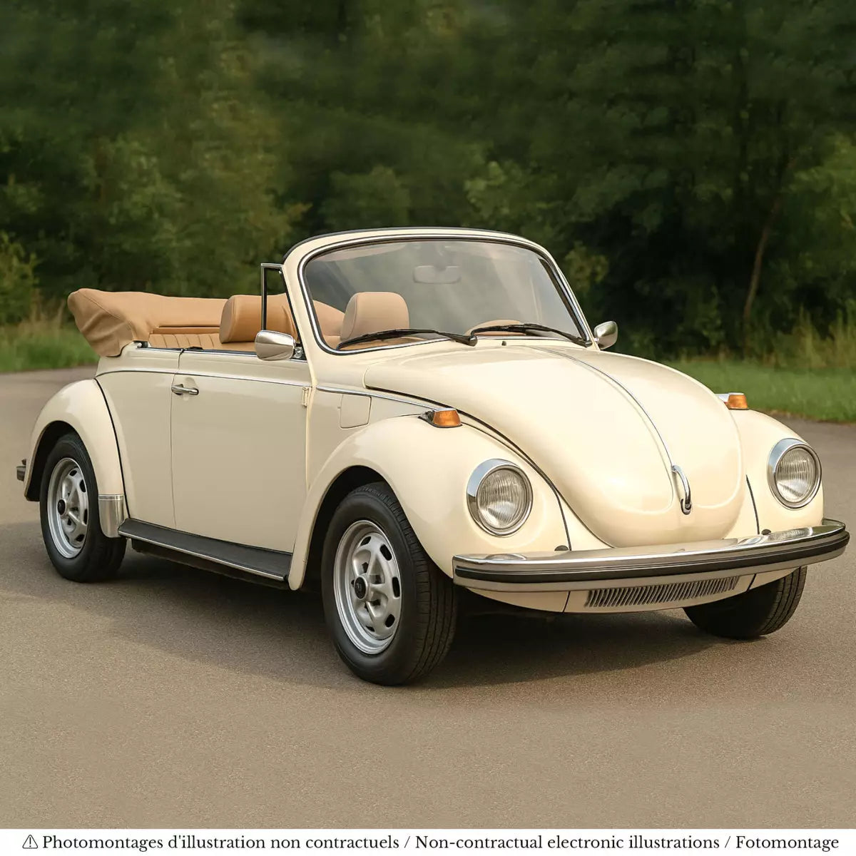 Voiture miniature collection 1/18 VW 1303 Cabriolet 1972 Blanc Crème Norev 188535