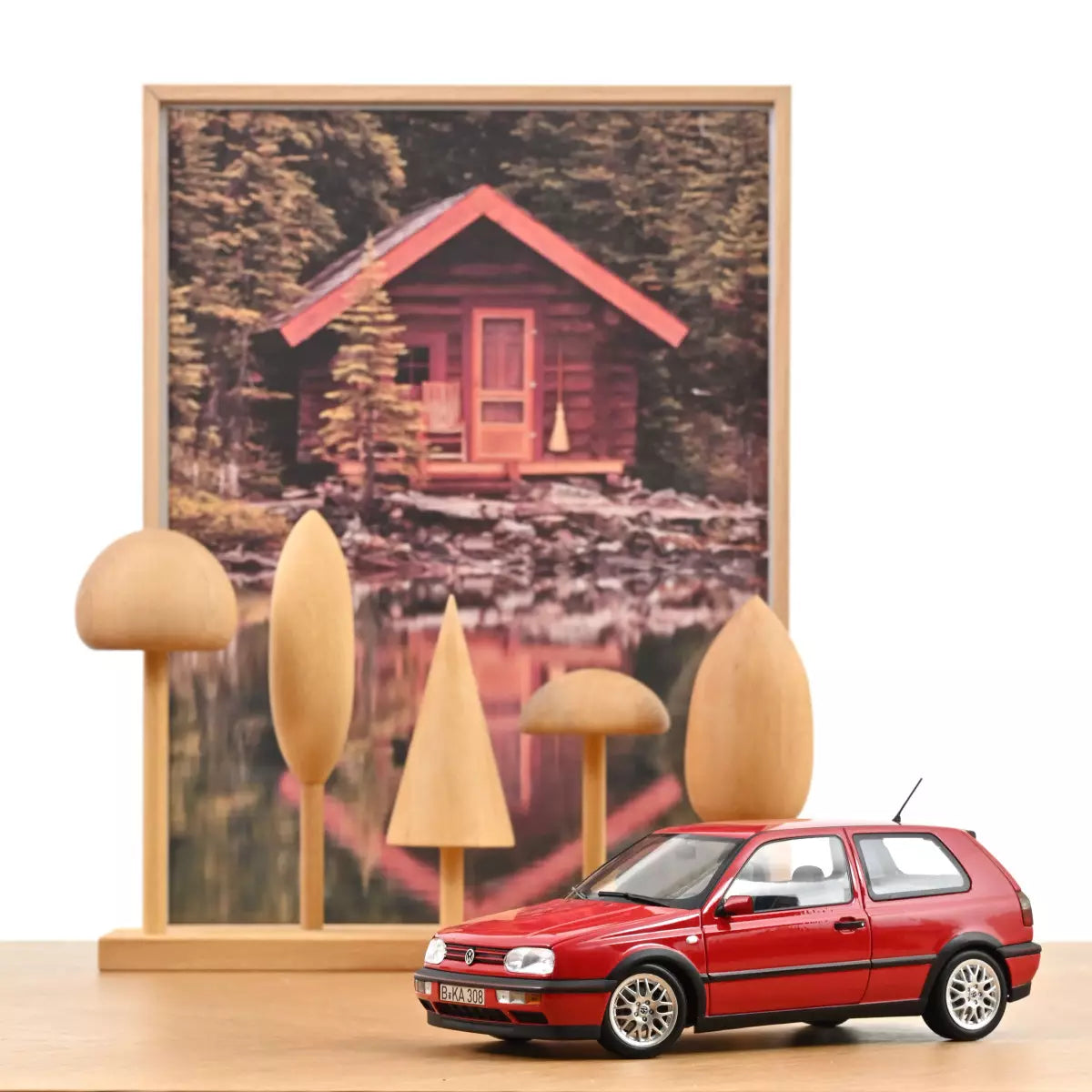Voiture miniature collection 1/18 VW Golf GTI 1996 Rouge Flash Norev 188418