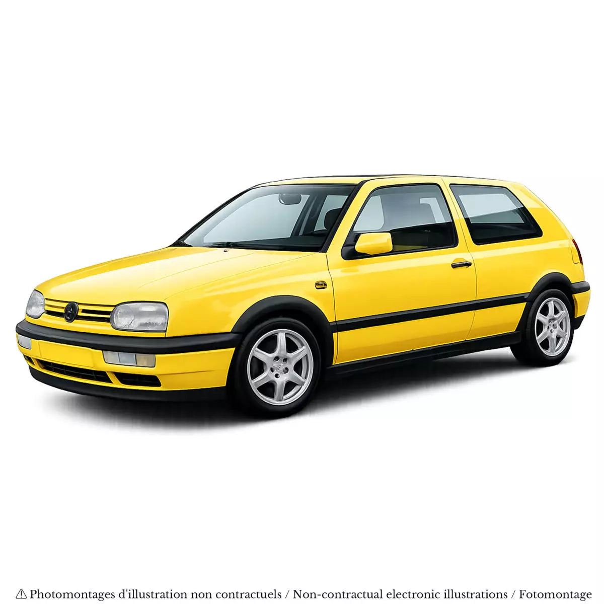 Voiture miniature collection 1/18 VW Golf GTI Color Concept 1994 Jaune Norev 188507