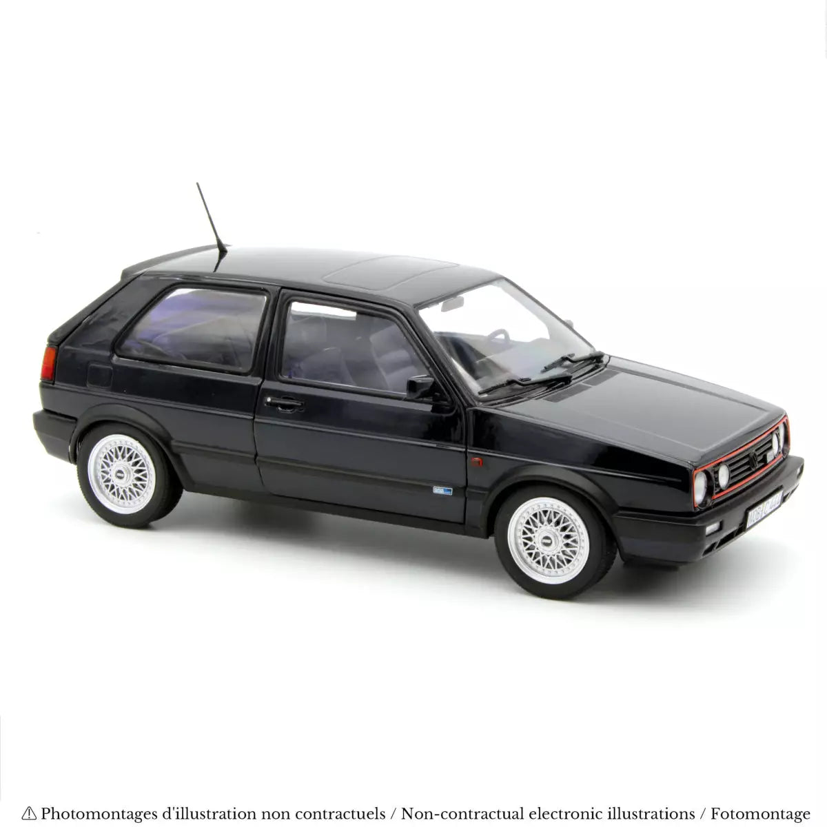 Voiture miniature collection 1/18 VW Golf GTI Edition Blue 1991 Bleu Clair de lune métallisé Norev 188583