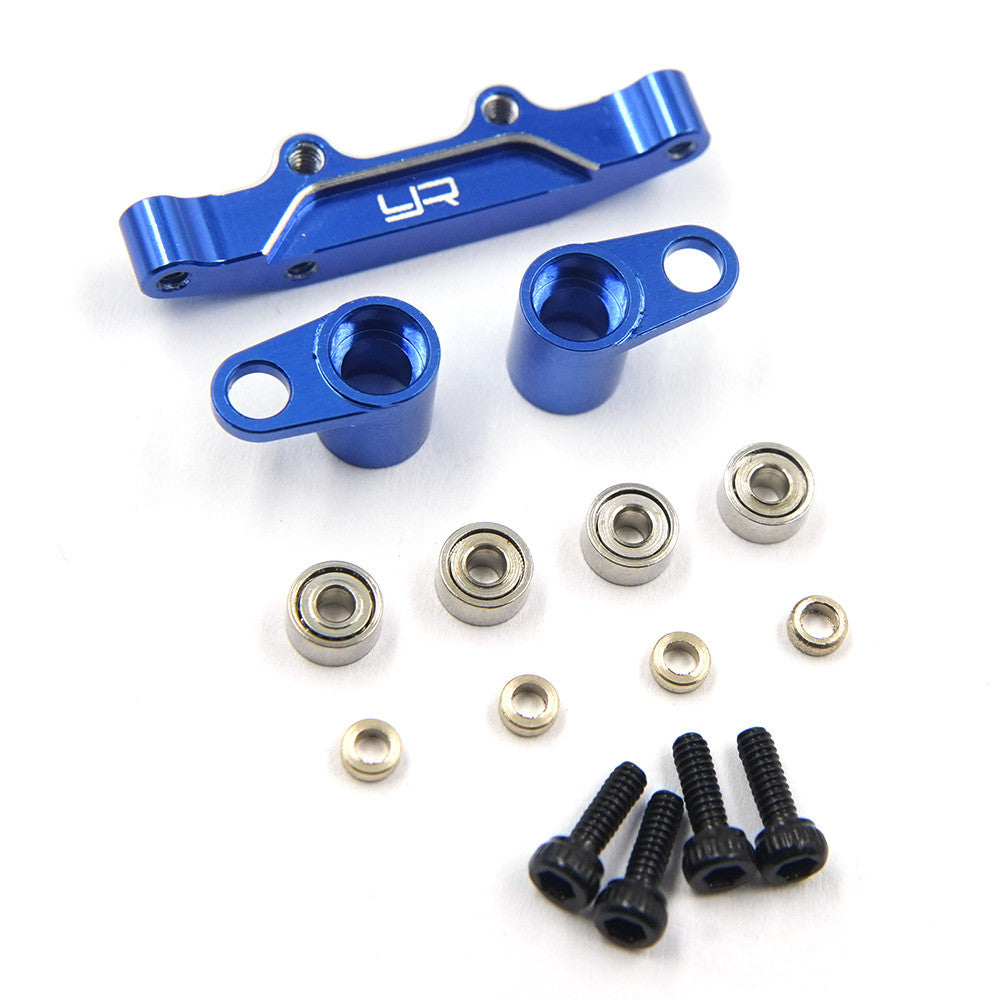 Ensemble de direction en aluminium pour buggy Losi 1/24 Micro-B 2WD - Breizh Modélisme.